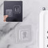 Adhesive Hooks, Clear Double Sided Adhesive Wall Hooks, Traceless Wall Mount Sticky Hook, Waterproof Self Wall Hangers for Kitchen Bathroom Shower...