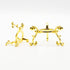 2pcs Gold-Plated Flowering Crystal Glass Ball Stand, Crystal Diamond Stand,Mini Air Plant Rack Holder Air Fern Display Stand...