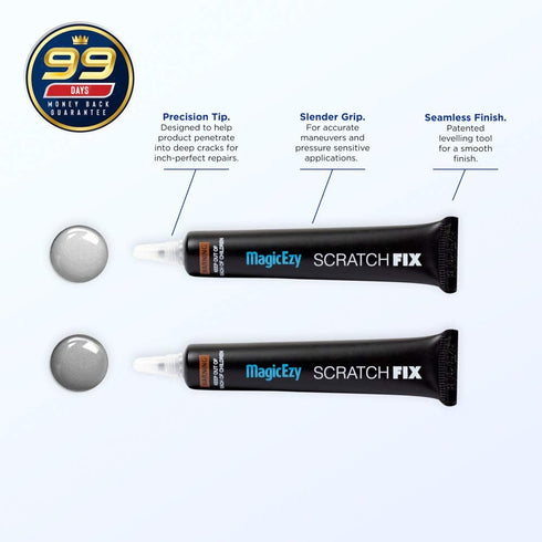MagicEzy Auto Scratch RepairEzy - (Silver Metallic) Touch Up Paint for Car Scratches and Chip Repairs | All Makes and Models | No Need for Factory...