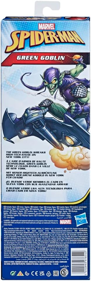 Marvel Titan Hero Series Green Goblin Toy 12-Inch-Scale Collectible Action Figure, Kids Ages 4 and Up...