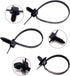 Push Mount Wire Ties, Snap in Zip Tie Automotive Clips Nylon Wire Harness Clips 3 Sizes of Cable Ties for Engine Bay Zip Tie Kit 150pcs...