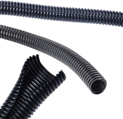 PIVBY 30 ft Dog Cat Cord Protector Wire Loom Tubing Protect Electric Wires Chewing from Rabbits, Cats and Other Pets - Efficiently manages Open Ca...
