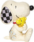 Enesco Peanuts by Jim Shore Snoopy Hugging Woodstock Miniature Figurine, 2.5 Inch, Multicolor...
