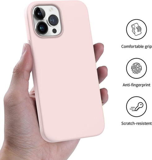 AOTESIER Shockproof Series iPhone 14 Pro Max Case, Silicone Ultra Slim Thin Cover, Full-Body Protective Phone Case for iPhone 14 ProMax Case, 6.7 ...