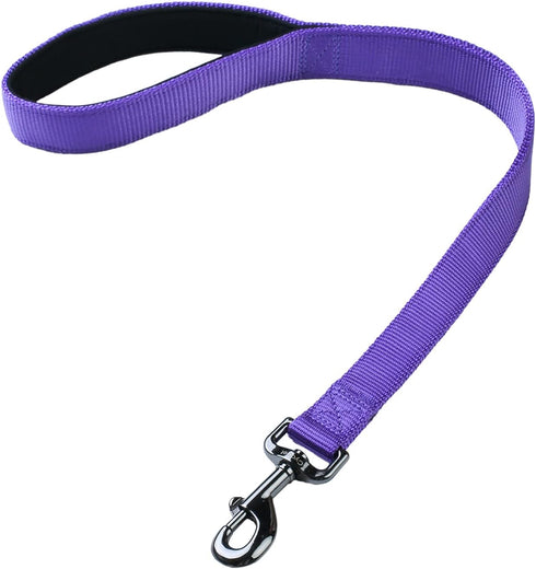 Advanced Dog Short Leash 24 Inches with Sturdy Nylon and Soft Padded Handle Lead for Large Medium Breed Dogs Daily Use Walking,Training etc (24 In...