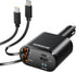 SUPERONE Retractable Car Charger for iPhone with Dual Lightning Cables, 4 in 1 USB C Car Charger Adapter with PD 60W Fast Charging Compatible with...