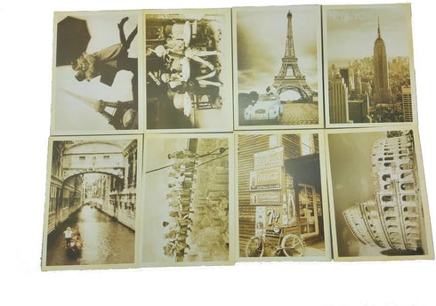 yueton 32 PCS 1 Set Retro Old Travel Postcards Vintage Landscape Photo Picture Poster Post Cards for Collecting...