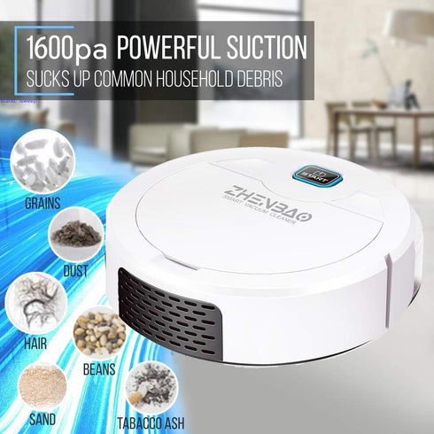 Robotic Vacuum Cleaner, Strong Suction Quiet, Super-Thin Robotic Vacuum Cleaner can Cleans Hard Floors Carpets to can Clean The Hair and Sundries ...
