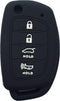 Key Fob Cover for Sonata Ioniq: 4 Buttons Key Case Fob Fit for Hyundai Santa Fe Tuscon I40 Elantra AD ADA Sonata Ioniq EV HEV PHEV Hybrid 2011 to ...