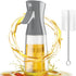 Oil Sprayer for Cooking - 180ml Glass Olive Oil Sprayer Mister with Brush, Olive Oil Dispenser Bottle, Thick Glass, Kitchen Gadgets Accessories(Gr...