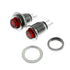 Maxmoral 4PCS 2 Pin Micro Push Button Switch 8mm Panel Mount Momentary Self-Reset Button Round Switch(Red+Green)...