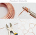 BENECREAT 12 Rolls 196 Feet Dead Soft Copper Wire, 18/20/22/24/26/28 Gauge Solid Bare Copper Wire for Jewelry Making, Gem Wrapping...