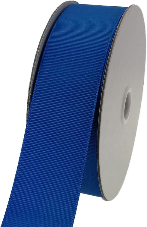 One Roll 50 Yards Soild Royal Blue Grosgrain Ribbon 1 1/2 inch Flower Bouquets Ribbons- Thick Gift Wrapping Ribbon-DIY Crafts Bow Hair Headband Ac...