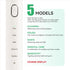 Adult Ultrasonic Electric Toothbrush, 5 Mode Electric Toothbrush, IPX8 Waterproof with Smart Timer, Soft Bristle Toothbrush for Deep Cleaning, Sta...