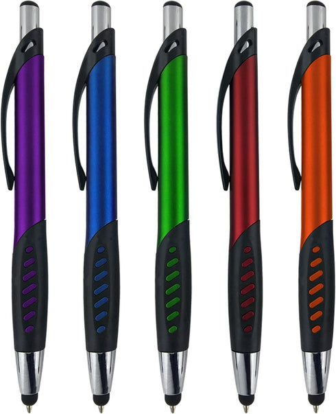 Stylus Pen, 2 in 1 Capacitive Stylus & Ballpoint Click Pen with Comfort Grip for Universal Touchscreen Devices, Tablets,iPad, iPhone 6,6 Plus, iPo...