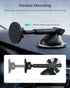 iOttie iTap 3 Magnetic Dash & Windshield Mount Car Phone Holder with Magnetic Ring Adapter. Compatible with Qi2, MagSafe, iPhone, and Android Smar...