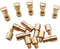 NC HAISDA Brass Corby Bolts Fasteners EDC KnifeMakers Pivot Pin Rivets DIY Knife Handle Studs Screws Pack of 10 6 8mm...