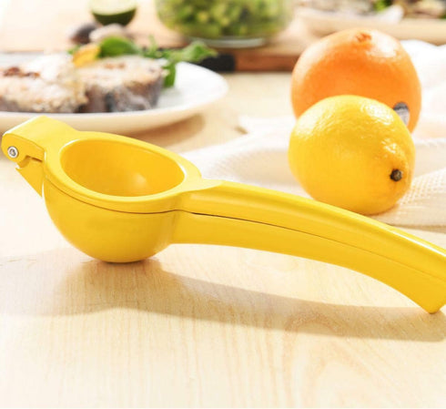 Manual Juicer Citrus Lemon Squeezer, Fruit Juicer Lime Press Metal, Professional Hand Juicer Kitchen Tool(Yellow?...