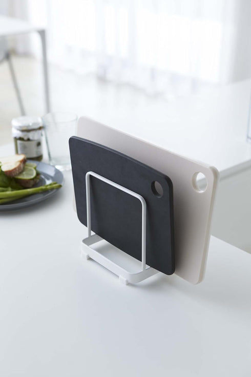 Yamazaki Home Plate Cutting Board Stand – Kitchen Storage Rack Holder Organizer...