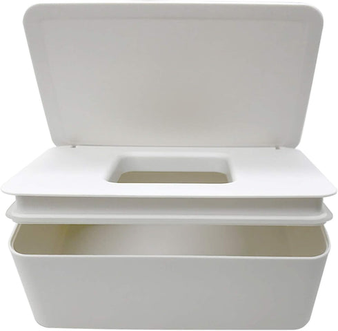 DEF Wipes Dispenser, Polypropylene Baby Wipes Case Sealed Keeps Wet Tissue Fresh Flushable Case Holders Easy Open and Close Non-Slip for Desk Offi...