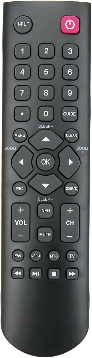 Replacement Remote Control fit for TCL TV LE24FHDD20 28D2700 LE32HDD20 LE32HDE3010 40D100 49D100 LE32HDF3300 40FD2700 LE32HDE5300 LE39FHDF3300 32D...