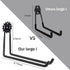 Garage Hooks 10 Pack, Heavy Duty Steel Tool Wall Storage Gear Hooks with Anti-Slip Coating, Wall Mount Holder for Bike, Ladder and Garden Tools (M...