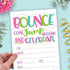 Girl Bounce House or Jumping Party Invitations (20 Count) With Envelopes - Jump Party Invites...
