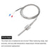 MECCANIXITY K Type Thermocouple Temperature Sensor Probe 1/2" NPT Thread 8x50mm 6.6ft Wire 0 to 800°C(32 to 1472°F) 304 Stainless Steel...