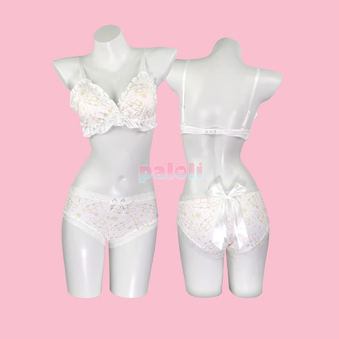 paloli Women Cute Lingerie Set Sweet Strawberry Bikini Wirless Bra and Panty - 100% Cotton...