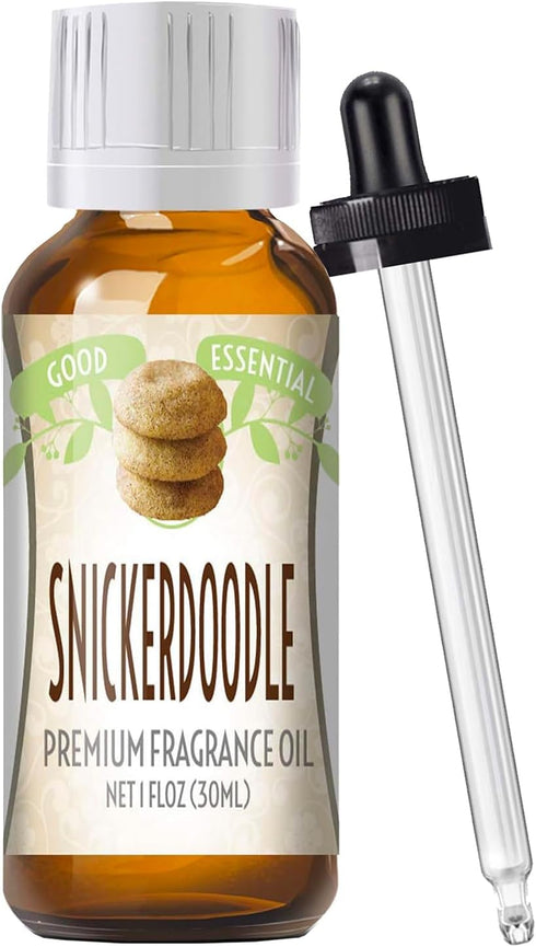 Good Essential - Professional Snickerdoodle Fragrance Oil 30ml for Soaps, Lotions Perfume 1 fl oz - Candle Scents Oil Snickerdoodle - Candle Fragr...