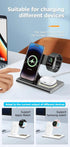Special Wireless Charger Station, Cord and Wall Block 3 in 1 Fast Wireless Charger Stand for iPhone 12 14 13 12 11 Pro Max XR xs 8 Plus for Apple ...