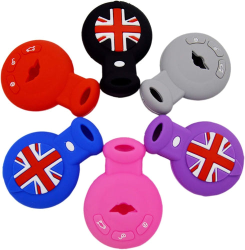 Silicone Key Fob Cover Protector for Mini Cooper Hatch Convertible Clubman Countryman Paceman R55 R56 R57 R60 R61 2007-2014...
