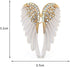 Angel Wing Lapel Brooch Pin for Women Girls Men Cubic Zirconia Crystal Enamel Fairy Elf Wings Pins Clip Shawl Dress Coat Suit Scarves Backpacks Br...