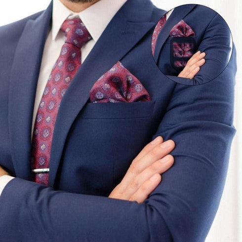 3 Pack Pocket Squares Holders, Accessories for Men Square Scarf Silk Handkerchief Keeper Fixed Clip Suit Accessories...