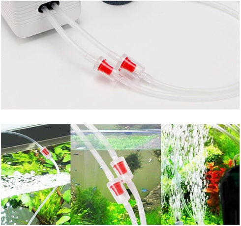 Aquarium Check Valves 16pcs One Way Air Pump Valves Non-Return One Way Air Valves for 3/16 inch Fish Tank Aerator Airline Tubing Accessories Pipe ...