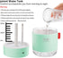 Green Portable Mini Humidifier, 500ml Small Cool Mist USB Desktop Humidifier for Baby Bedroom, Travel, Office, Home - Auto Shut-Off, 2 Mist Modes,...