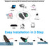 DC Power Connector 15 Pairs 12V Male+Female 2.1x5.5MM DC Power Jack Plug Adapter Connector for CCTV Camera and LED Strip Light...