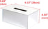JackCubeDesign Overall Acrylic Mirror Rectangle Tissue Box Holder Case Storage Case Stand Box Napkin Holder Organizer (9.53 x 5.63 x 4.33 inches) ...