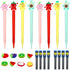24PCS Cute Mechanical Pencil Set, 8PCS Pastel Mechanical Pencil 0.5mm with 8PCS Fruit Erasers and 8PCS Pencil Refills, Colorful Mechanical Pencils...