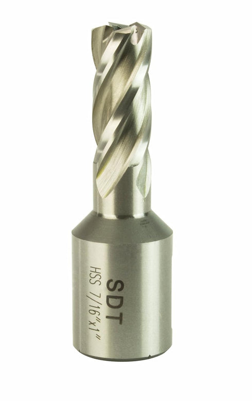 Steel Dragon Tools 7/16" x 1" High Speed Steel Annular Cutter with 3/4" Weldon Shank...