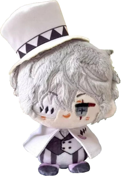 CALEMBOU Anime Plush Keychain for Backpack, 4" Cute Chibi Plush Figure Key Chain Anime Charms, Dazai Chuuya Gogol Plush for BSD Fans (Nikolai Gogo...