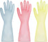BOOMJOY PVC Cleaning Gloves, Heavy Duty Dishwashing Gloves, Reusable Medium Gloves for Kitchen, Bathroom, Gardening, Working, Pet Care - Pink & Bl...