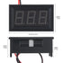 5 Pack DC 5-120V Digital Mini Voltmeter 2 Wire 0.56 inch LED Display Panel for Motorcycle Battery Monitor (Red)...