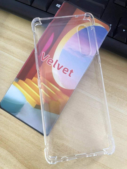 VIESUP Crystal Cellular Phone Case for LG Velvet 5G / G9, Transparent Shockproof Silicone Soft Case Cover with Camera Lens Protection...