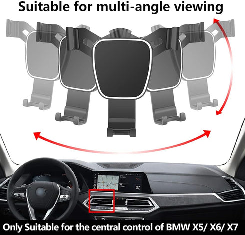 Car Phone Holder for BMW X5 2019-2023?X6 2020-2023?X7 2019-2022 SUV sDrive40i xDrive40i 50i M50i G05 G07 Auto Accessories Navigation Bracket Inter...
