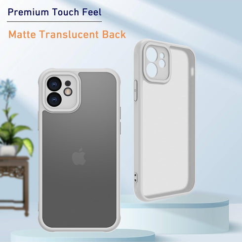 Matte Case for iPhone 11 Case,Shockproof Protective Hard Back Slim Case for iPhone Case 6.1 inch,Frosted Translucent Back Phone Cover, Anti-Finger...