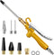 11 Pcs Industrial Air Blow Gun Set with 4.8'' Air Flow Extension, Gold Paint Metal Air Nozzle Kit with 1/4 Inches Standard Quick Fitting, Professi...