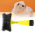 GLOGLOW Pet Grooming Brush, Self Cleaning Slicker Brush Short and Long Hair Shedding Brush for Dogs Cats Gently Removes Loose Undercoat(Yellow) Ha...