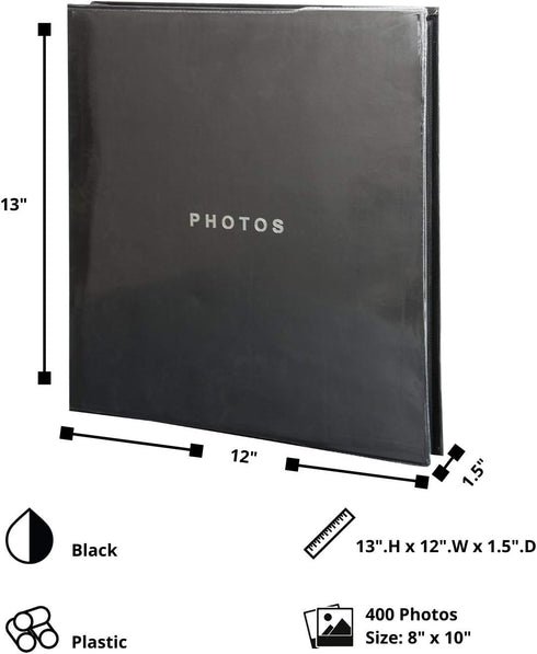 kieragrace KG Jocelyn Photo Album – Black, Holds 400 4" x 6" Photos...