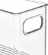 mDesign Plastic Kitchen Organizer - Storage Holder Bin with Handles for Pantry, Cupboard, Cabinet, Fridge/Freezer, Shelves, and Counter - Holds Ca...